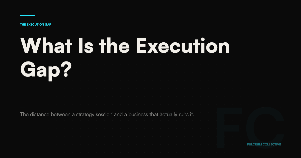 What Is the Execution Gap?
